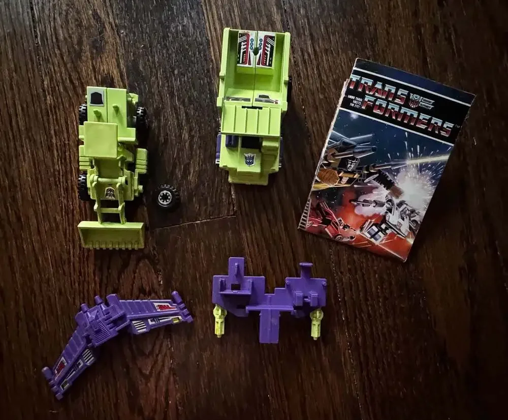 1985 Transformers G1 Decepticon Constructicons Long Haul Scrapper Devastator LOT